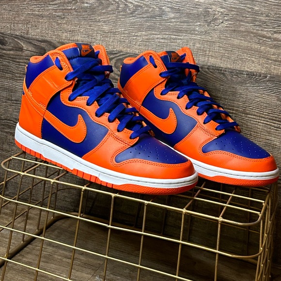 Nike Dunk High-“Knicks”- Clean-size 9m-original box-No star fading-No heel drag - Picture 4 of 16
